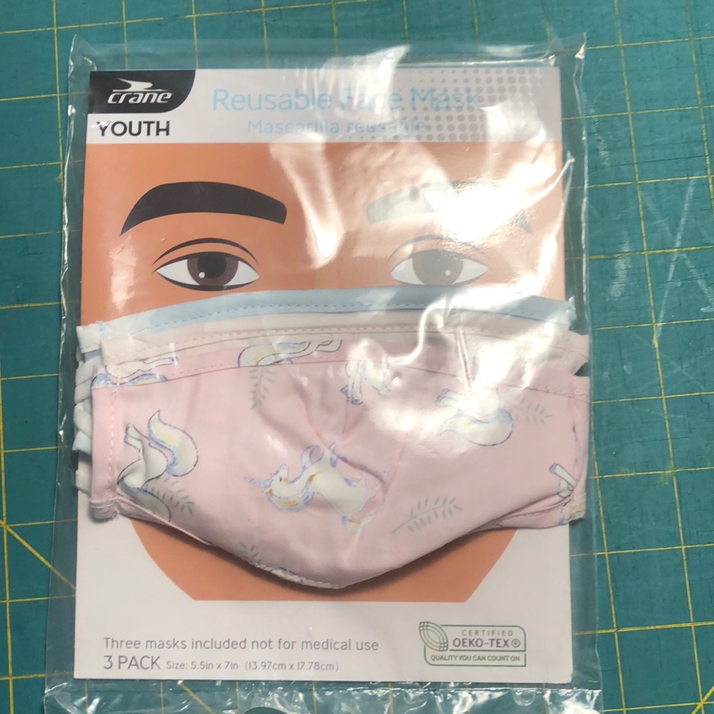 (3)   Reusable Youth Face Masks